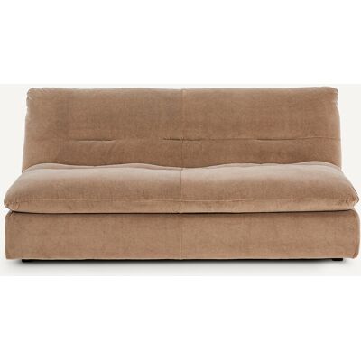 AM.PM Sillón modular de 3 plazas de terciopelo lavado a la piedra, GIULIANO. Color AM.PM Sillón modular de 3 plazas de terciopelo lavado a la piedra, GIULIANO. Color