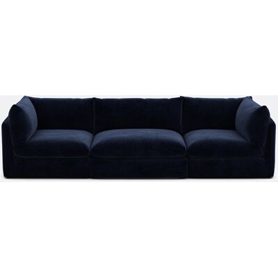 La Redoute Sofá modular recto de 3 plazas, en poliéster jaspeado, MALO. Talla 3 plazas. Color La Redoute Sofá modular recto de 3 plazas, en poliéster jaspeado, MALO. Talla 3 plazas. Color