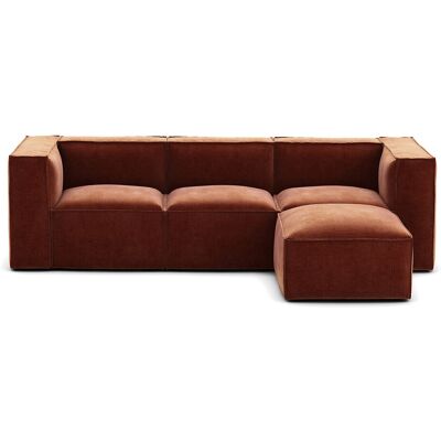 La Redoute Sofá modular de 3 plazas y puf de pana vintage, Seven. Talla 3 plazas. Color La Redoute Sofá modular de 3 plazas y puf de pana vintage, Seven. Talla 3 plazas. Color