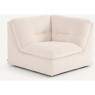 AM.PM Sillón en ángulo de 90° modulable de poliéster acanalado, GIULIANO. Color AM.PM Sillón en ángulo de 90° modulable de poliéster acanalado, GIULIANO. Color