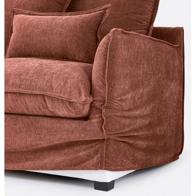 La Redoute Funda de sofá esquinero de poliéster jaspeado, ODNA. Talla Chaise longue esquina derecha. Color La Redoute Funda de sofá esquinero de poliéster jaspeado, ODNA. Talla Chaise longue esquina derecha. Color