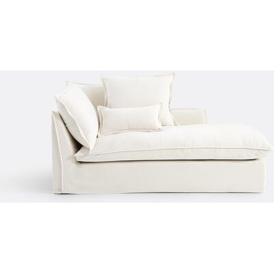 La Redoute Chaise longue derecho desenfundable de poliéster jaspeado, ODNA. Talla Chaise longue esquina derecha. Color La Redoute Chaise longue derecho desenfundable de poliéster jaspeado, ODNA. Talla Chaise longue esquina derecha. Color