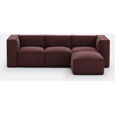 La Redoute Sofá modular 3 plazas y puff reposapiés, tejido texturizado, Seven. Talla 3 plazas. Color La Redoute Sofá modular 3 plazas y puff reposapiés, tejido texturizado, Seven. Talla 3 plazas. Color