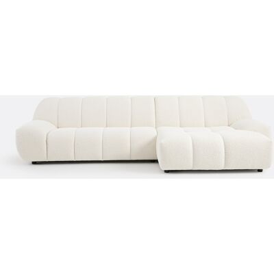 La Redoute Sofá esquinero derecho de 4 plazas, tejido de rizo grueso, NURIA. Talla ángulo derecho. Color La Redoute Sofá esquinero derecho de 4 plazas, tejido de rizo grueso, NURIA. Talla ángulo derecho. Color