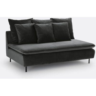 La Redoute Sofá cama tipo banqueta modulable de terciopelo, Ivete. Talla 3 plazas. Color La Redoute Sofá cama tipo banqueta modulable de terciopelo, Ivete. Talla 3 plazas. Color