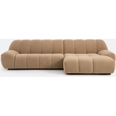La Redoute Sofá esquinero derecho de 4 plazas, tejido de rizo grueso, NURIA. Talla ángulo derecho. Color La Redoute Sofá esquinero derecho de 4 plazas, tejido de rizo grueso, NURIA. Talla ángulo derecho. Color