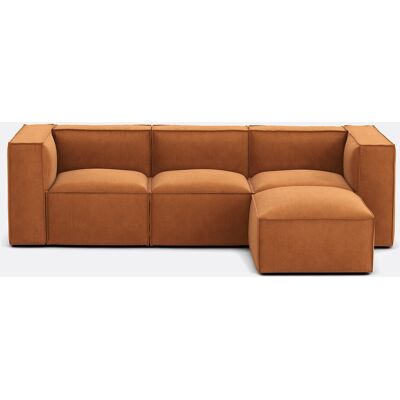 La Redoute Sofá modular, 3 plazas y reposapiés, de terciopelo texturizado, SEVEN. Talla 3 plazas. Color La Redoute Sofá modular, 3 plazas y reposapiés, de terciopelo texturizado, SEVEN. Talla 3 plazas. Color