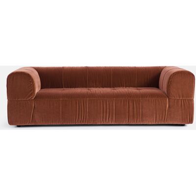 La Redoute Sofá recto de terciopelo superior de 3 plazas, LIZZY. Talla 3 plazas. Color La Redoute Sofá recto de terciopelo superior de 3 plazas, LIZZY. Talla 3 plazas. Color