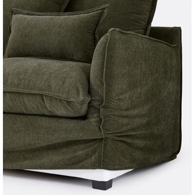La Redoute Funda de sofá esquinero de poliéster jaspeado, ODNA. Talla Chaise longue esquina derecha. Color La Redoute Funda de sofá esquinero de poliéster jaspeado, ODNA. Talla Chaise longue esquina derecha. Color