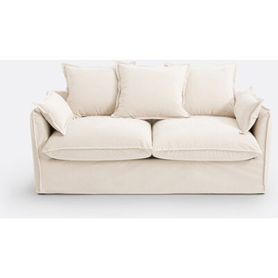 La Redoute Sofá cama de 2 o 3 plazas desenfundable, terciopelo, ODNA. Talla 2 plazas. Color La Redoute Sofá cama de 2 o 3 plazas desenfundable, terciopelo, ODNA. Talla 2 plazas. Color