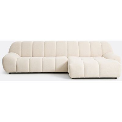 La Redoute Sofá esquinero derecho de 4 plazas, tejido en relieve, NURIA. Talla ángulo derecho. Color La Redoute Sofá esquinero derecho de 4 plazas, tejido en relieve, NURIA. Talla ángulo derecho. Color