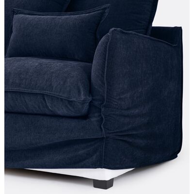 La Redoute Funda de sofá esquinero de poliéster jaspeado, ODNA. Talla Chaise longue esquina derecha. Color La Redoute Funda de sofá esquinero de poliéster jaspeado, ODNA. Talla Chaise longue esquina derecha. Color