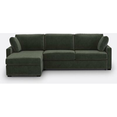 La Redoute Sofá cama esquinero de 4 plazas, terciopelo, espuma HR Premium, TIMOR. Talla ángulo reversible. Color La Redoute Sofá cama esquinero de 4 plazas, terciopelo, espuma HR Premium, TIMOR. Talla ángulo reversible. Color