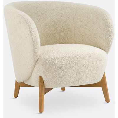 La Redoute Interieurs Sillón Lancy - Beige - Bouclé La Redoute Interieurs Sillón Lancy - Beige - Bouclé