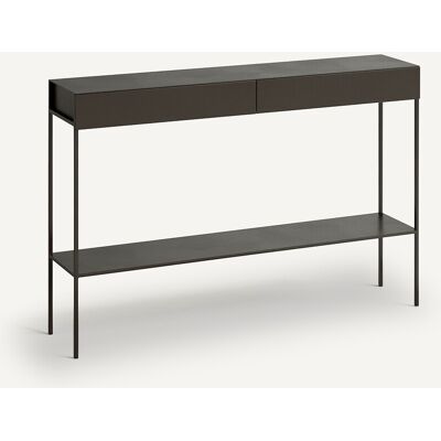 Am.pm Consola de Acero con Doble Estantería - Estilo Industrial Am.pm Consola de Acero con Doble Estantería - Estilo Industrial