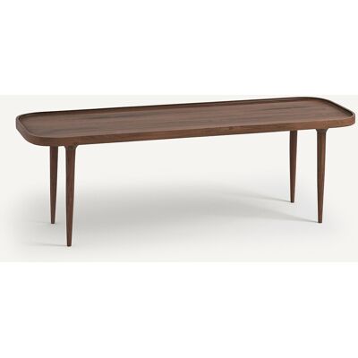 Am.pm Mesa de café de nogal - Madera maciza, Patas estiletto, Diseño delgado - Mesa de centro Am.pm Mesa de café de nogal - Madera maciza, Patas estiletto, Diseño delgado - Mesa de centro