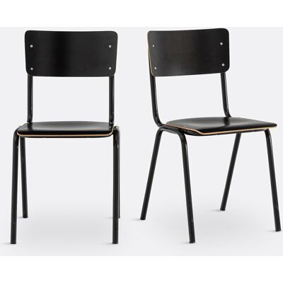 LA REDOUTE INTERIEURS Sillas Hiba Apilables - Resistente, apilable - Tipo escolar LA REDOUTE INTERIEURS Sillas Hiba Apilables - Resistente, apilable - Tipo escolar