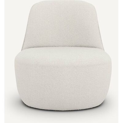AM.PM Sillón giratorio Rosebury en poliéster bouclé AM.PM Sillón giratorio Rosebury en poliéster bouclé