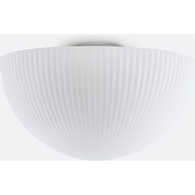 La Redoute INTERIEURS Plafón O Aplique, De Vidrio Opalino Estriado, Diámetro 33 Cm, LOULOU. Talla talla única. Color La Redoute INTERIEURS Plafón O Aplique, De Vidrio Opalino Estriado, Diámetro 33 Cm, LOULOU. Talla talla única. Color