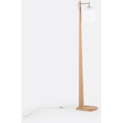 Lámpara de pie de roble La Redoute Intérieurs - Vidrio esmerilado, Madera, Metal - Lámpara de pie Lámpara de pie de roble La Redoute Intérieurs - Vidrio esmerilado, Madera, Metal - Lámpara de pie