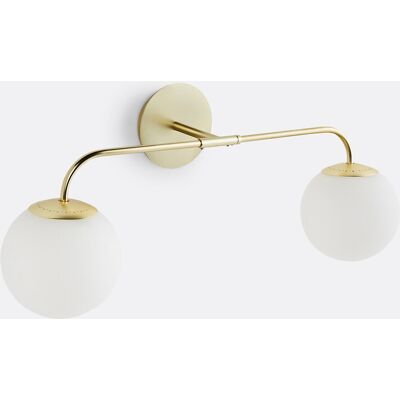La Redoute Intérieurs Moricio Lámpara de Pared - Latón Opalina La Redoute Intérieurs Moricio Lámpara de Pared - Latón Opalina