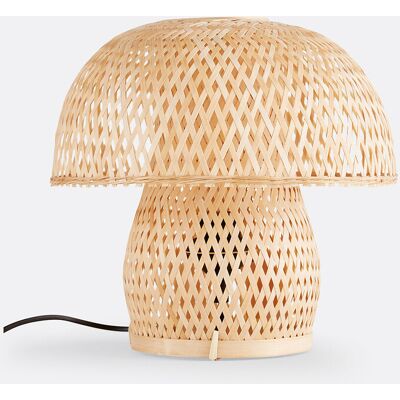 LA REDOUTE INTERIEURS Lámpara de mesa en bambú, forma de seta - Lámpara de mesa LA REDOUTE INTERIEURS Lámpara de mesa en bambú, forma de seta - Lámpara de mesa