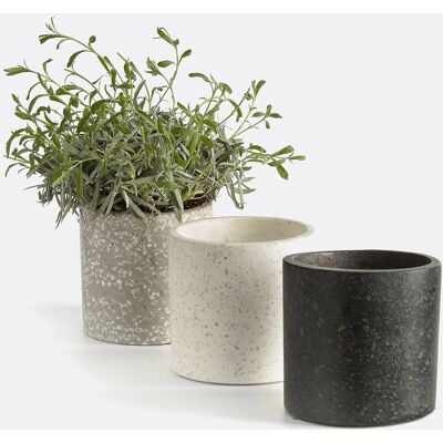 La Redoute INTERIEURS Juego De 3 Maceteros De Terrazo Ø12 Cm BOHAM. Talla talla única. Color La Redoute INTERIEURS Juego De 3 Maceteros De Terrazo Ø12 Cm BOHAM. Talla talla única. Color