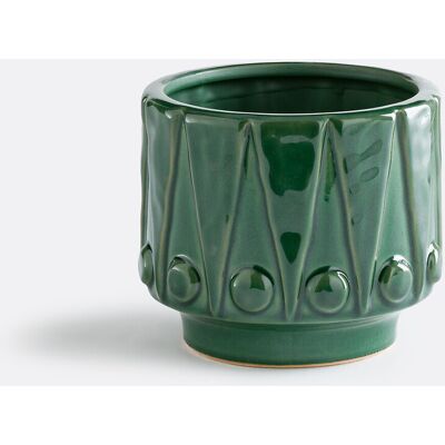La Redoute INTERIEURS Macetero De Cerámica En Relieve, Diámetro 15 Cm, KYRIA. Talla talla única. Color La Redoute INTERIEURS Macetero De Cerámica En Relieve, Diámetro 15 Cm, KYRIA. Talla talla única. Color