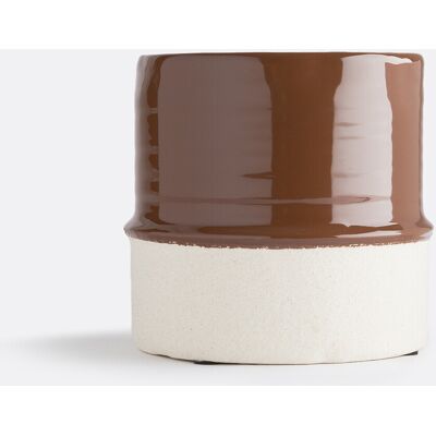 La Redoute INTERIEURS Macetero De Cerámica Esmaltada Ø15 Cm, Malino. Talla talla única. Color La Redoute INTERIEURS Macetero De Cerámica Esmaltada Ø15 Cm, Malino. Talla talla única. Color