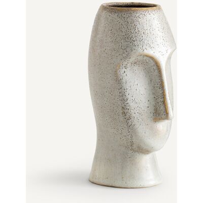 AM.PM - Gres esmaltado jarrón - Beige - H23.5cm - Vase AM.PM - Gres esmaltado jarrón - Beige - H23.5cm - Vase