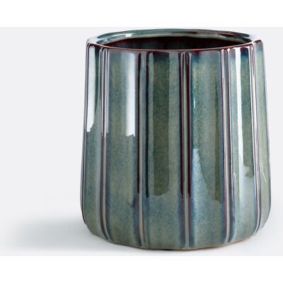 La Redoute INTERIEURS Jardinera De Cerámica En Relieve, Diámetro 27 Cm, LYNOA. Talla talla única. Color La Redoute INTERIEURS Jardinera De Cerámica En Relieve, Diámetro 27 Cm, LYNOA. Talla talla única. Color
