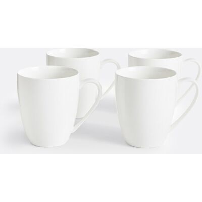 Conjunto de 4 tazas de porcelana Ginny - Blanco Conjunto de 4 tazas de porcelana Ginny - Blanco