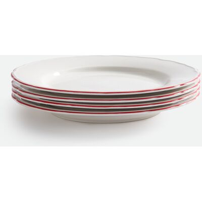 La Redoute INTERIEURS Juego De 4 Platos Llanos De Porcelana, COLOMBE. Talla talla única. Color La Redoute INTERIEURS Juego De 4 Platos Llanos De Porcelana, COLOMBE. Talla talla única. Color