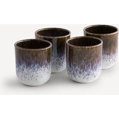 Am.pm Juego de 4 tazas de gres esmaltado - Amadora Am.pm Juego de 4 tazas de gres esmaltado - Amadora