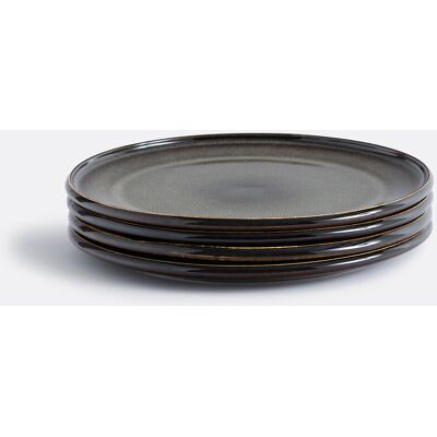 La Redoute INTERIEURS Lote De 4 Platos Llanos De Gres Esmaltado Reactivo, Zuka. Talla talla única. Color La Redoute INTERIEURS Lote De 4 Platos Llanos De Gres Esmaltado Reactivo, Zuka. Talla talla única. Color