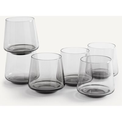 Am.pm Vasos de agua Spiga - Modelo bajo - Gris Am.pm Vasos de agua Spiga - Modelo bajo - Gris