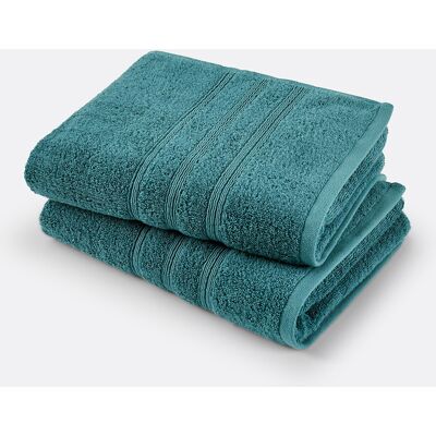 LA REDOUTE INTERIEURS Toallas de algodón orgánico - Pack de 2 LA REDOUTE INTERIEURS Toallas de algodón orgánico - Pack de 2