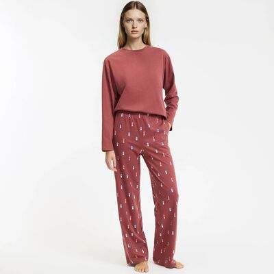 La Redoute Pijama navideño de punto de algodón. Talla XXL. Color La Redoute Pijama navideño de punto de algodón. Talla XXL. Color