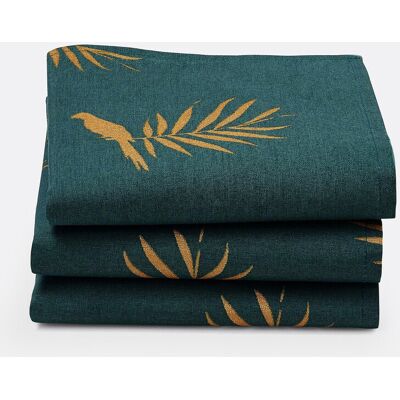 So'home Cancun Pack de 3 Servilletas con Estampado Tropical - Servietten So'home Cancun Pack de 3 Servilletas con Estampado Tropical - Servietten