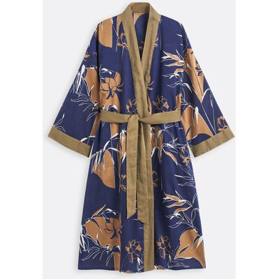 La Redoute Albornoz kimono de gasa de algodón, Kalang. Talla 42/44. Color La Redoute Albornoz kimono de gasa de algodón, Kalang. Talla 42/44. Color