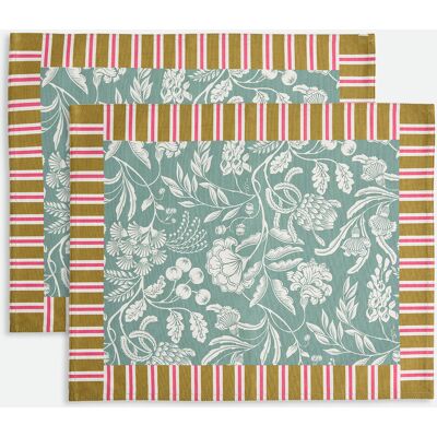 La Redoute INTERIEURS Juego De 2 Manteles Individuales Estampados De Algodón, LINDA. Talla talla única. Color La Redoute INTERIEURS Juego De 2 Manteles Individuales Estampados De Algodón, LINDA. Talla talla única. Color