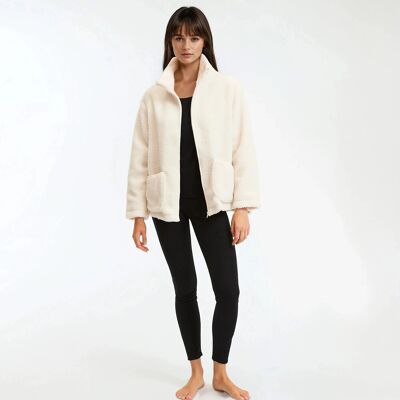 La Redoute Chaqueta para casa de felpa. Talla XL. Color La Redoute Chaqueta para casa de felpa. Talla XL. Color