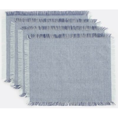 La Redoute INTERIEURS Lote De Manteles Individuales De Algodón Teñido En Hilo, Navao. Talla talla única. Color La Redoute INTERIEURS Lote De Manteles Individuales De Algodón Teñido En Hilo, Navao. Talla talla única. Color