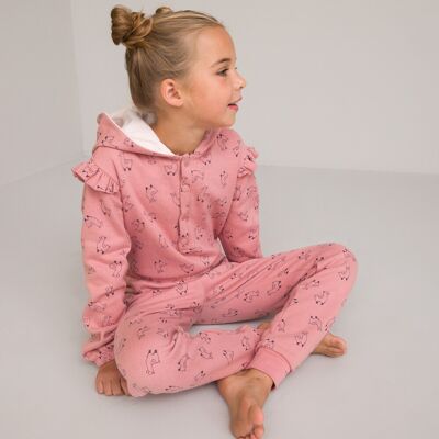 La Redoute Sobrepijama polar con capucha, estampado de llama. Talla 150 cm (12 años). Color La Redoute Sobrepijama polar con capucha, estampado de llama. Talla 150 cm (12 años). Color