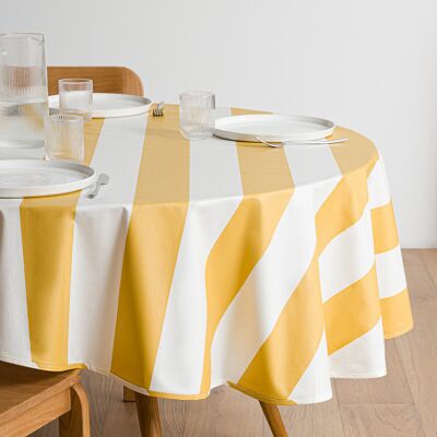 La Redoute Hendaye Mantel de algodón redondo - 160cm - Amarillo La Redoute Hendaye Mantel de algodón redondo - 160cm - Amarillo