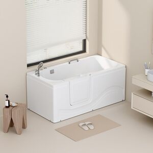 Home Deluxe Bañera reclinable para mayores con función de hidromasaje VITAL M - 153 x 76 cm izquierda Home Deluxe Bañera reclinable para mayores con función de hidromasaje VITAL M - 153 x 76 cm izquierda