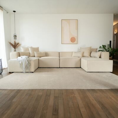 Home Deluxe Sofá modular VERONA XL - 414 x 207 cm Beige Home Deluxe Sofá modular VERONA XL - 414 x 207 cm Beige