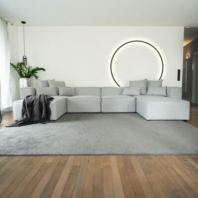 Home Deluxe Sofá modular VERONA XXL - 414 x 207 cm Gris claro Home Deluxe Sofá modular VERONA XXL - 414 x 207 cm Gris claro