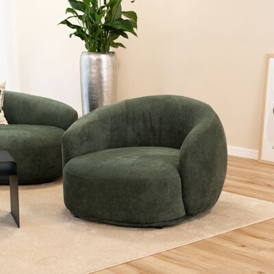 Home Deluxe Sillón CASARA tejido verde oscuro - 99 x 104 x 72 cm Home Deluxe Sillón CASARA tejido verde oscuro - 99 x 104 x 72 cm