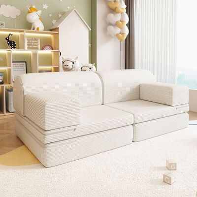 Home Deluxe Sofá Play LIV - Cord Beige Home Deluxe Sofá Play LIV - Cord Beige